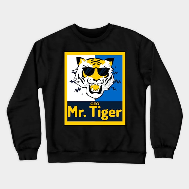 CEO Mr. Tiger Crewneck Sweatshirt by 90s Summer.co